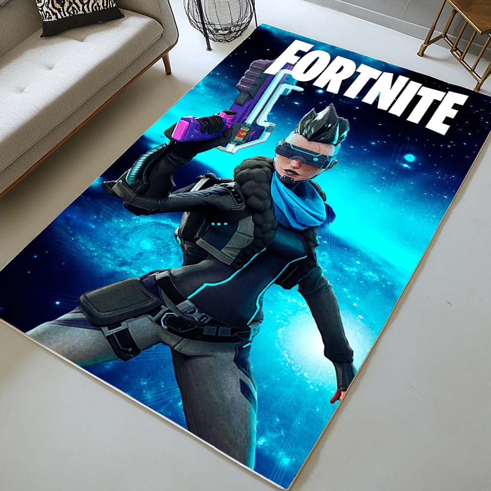 Gipfeljägerin Evie Fortnite Kapitel 3 Cyberpunk Teppich