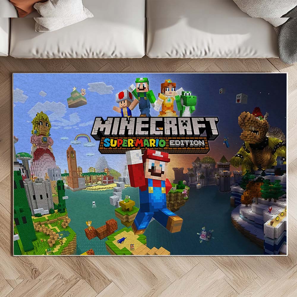 Super Mario im Minecraft-Stil Teppich – Bild 2