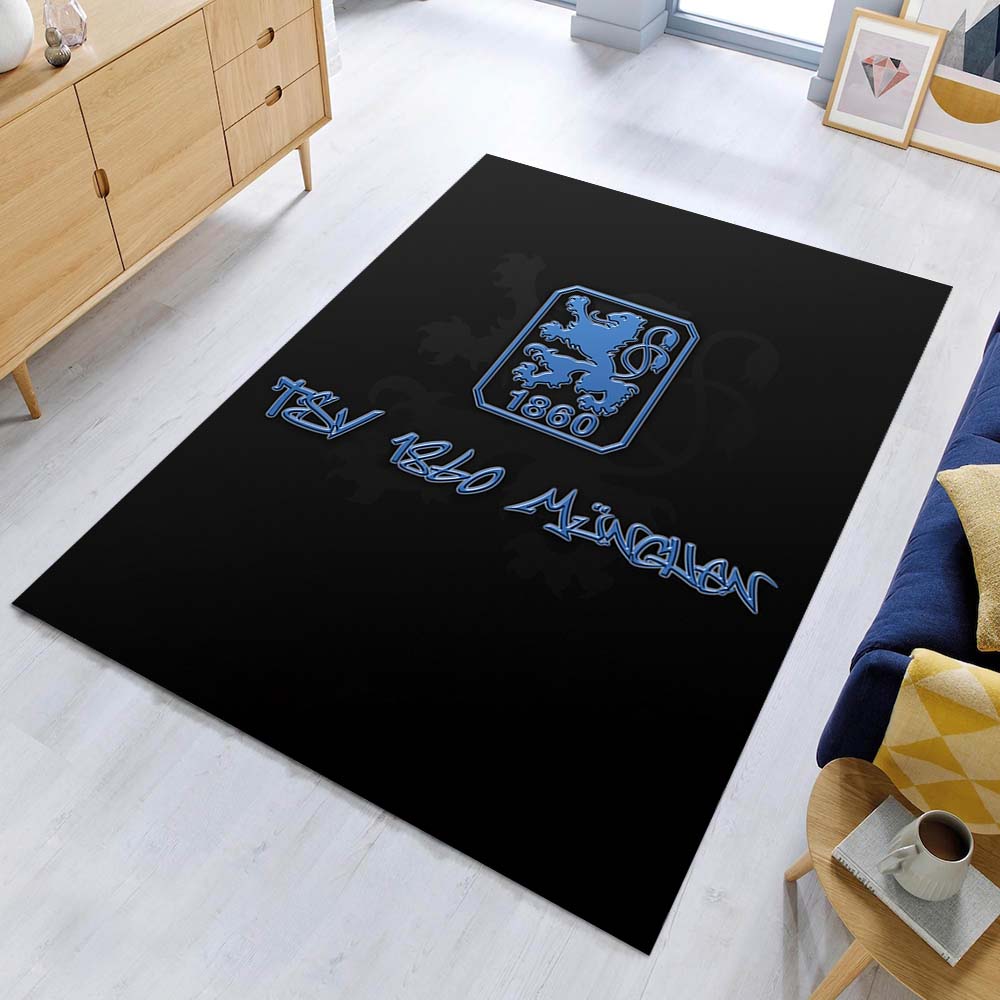 TSV 1860 München schwarzer Hintergrund Teppich – Bild 2