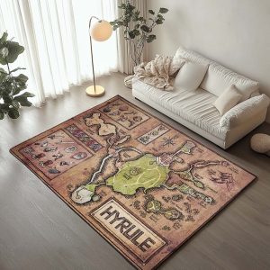 Die Legende von Zelda Hyrule Karte Teppich