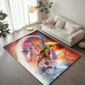 Die Legende von Zelda Link und Prinzessin Zelda Alle Charaktere 3 Teppich