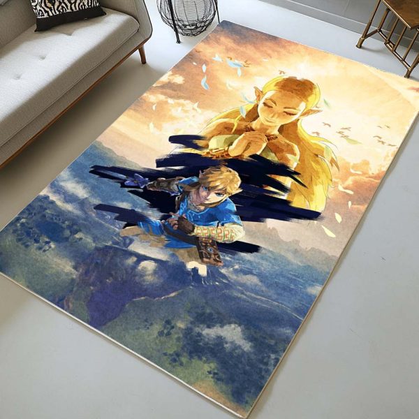 Die Legende von Zelda Link und Prinzessin Zelda Alle Charaktere 4 Teppich