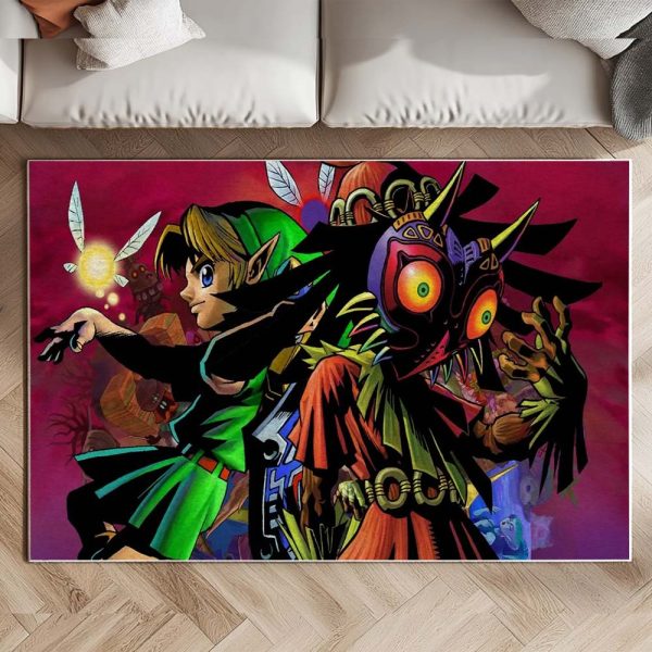 Die Legende von Zelda Link und Schädelkind Majoras Maske Teppich – Bild 2
