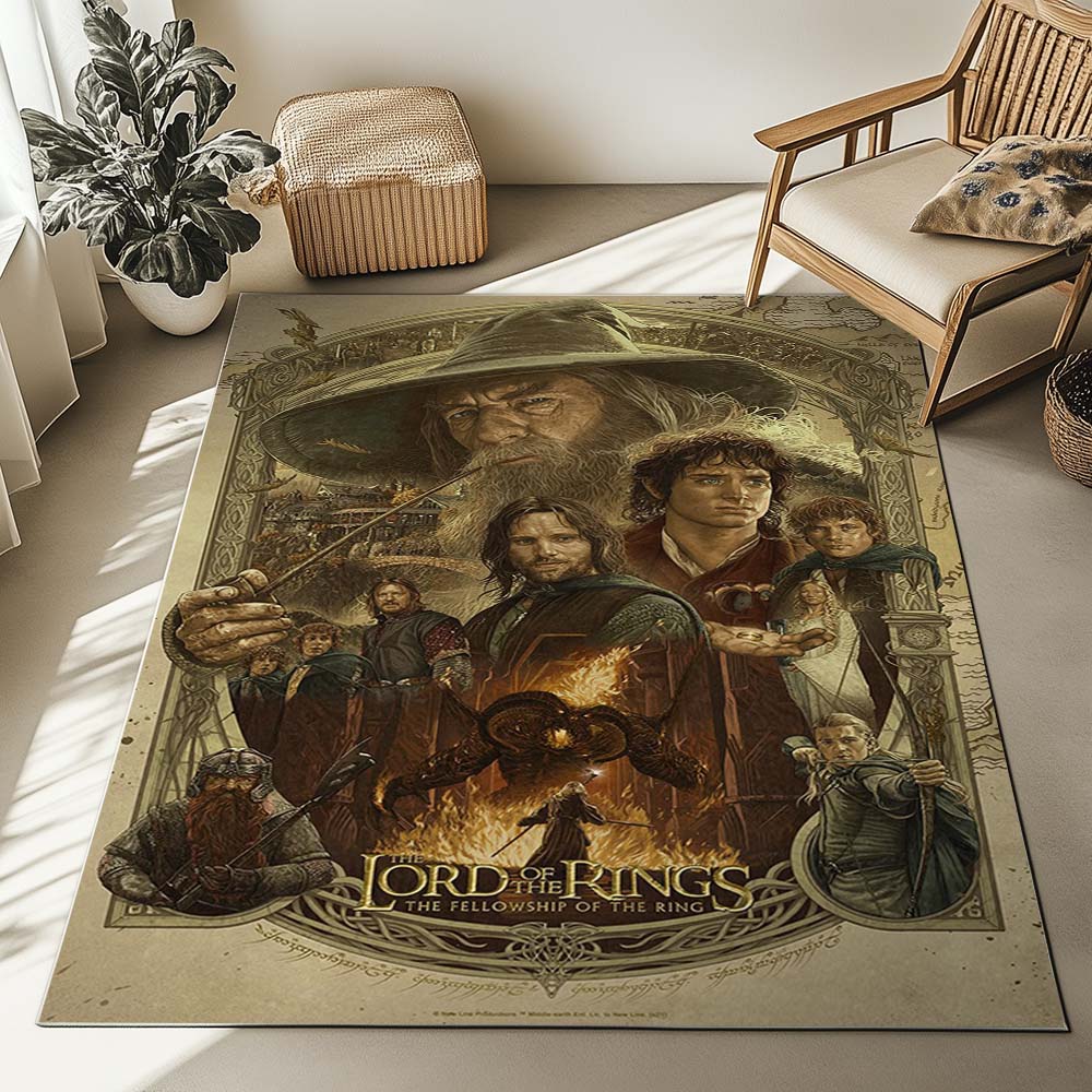 Der Herr der Ringe Die Gefährten Alle Charaktere Teppich – Bild 2