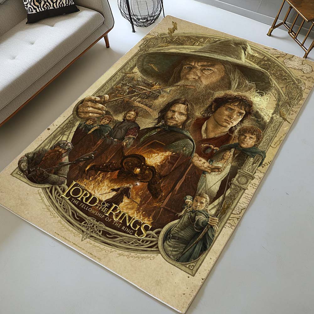 Der Herr der Ringe Die Gefährten Alle Charaktere Teppich