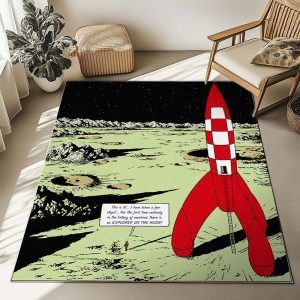 Die Mondrakete – Die Abenteuer von Tim und Struppi Teppich