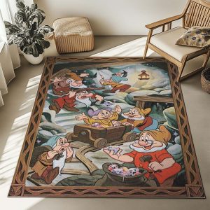Die sieben Zwerge – Schneewittchen – Disney Teppich