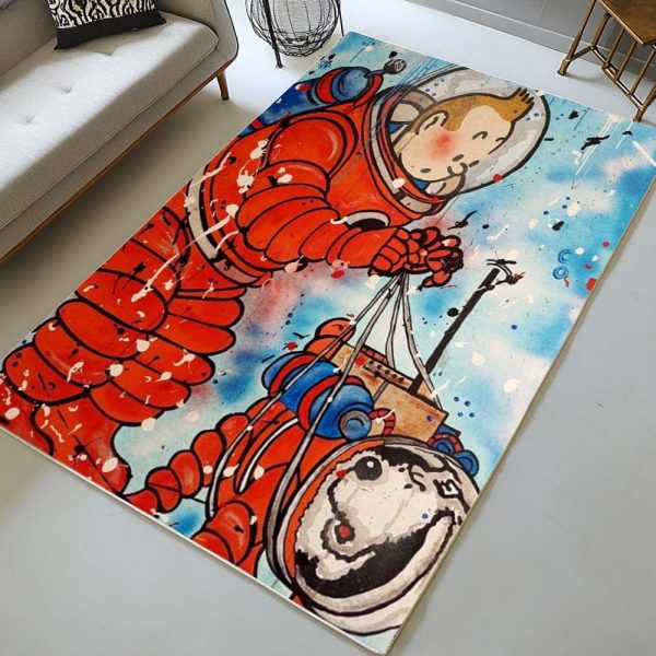 Tim und Struppi – Schritte auf dem Mond Teppich – Bild 2