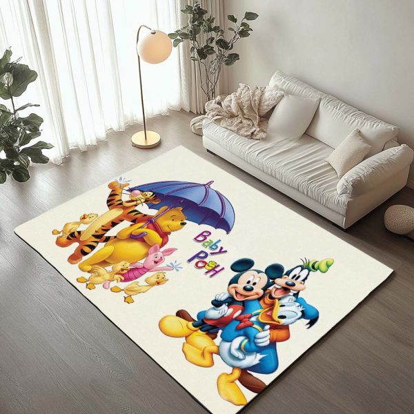 Winnie Pooh und Disney Charaktere Teppich
