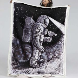 Astronaut Kosmonaut Decke - Fleecedecke