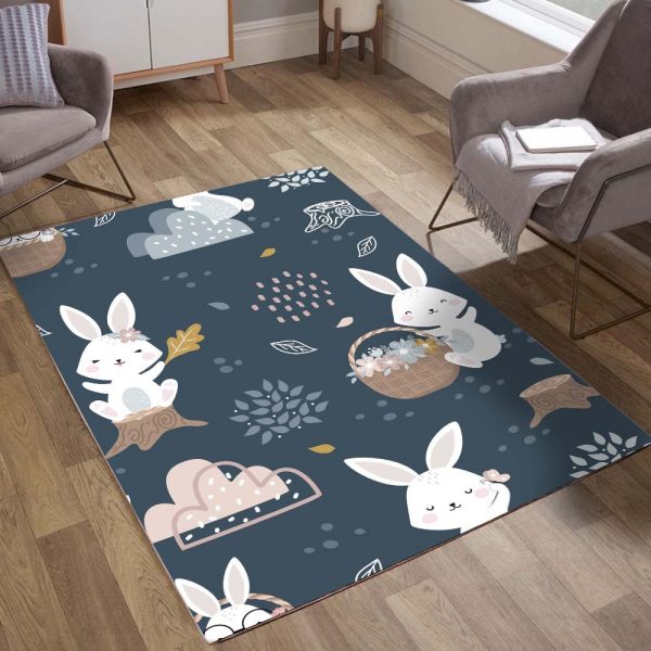 Niedlicher Hase Teppich – Bild 2
