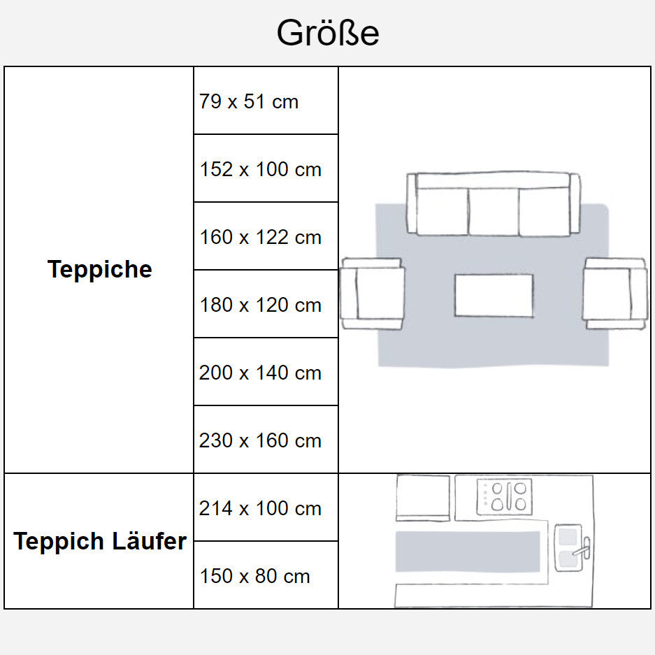 Im Dunkeln leuchtender Raum 1 Teppich – Bild 2