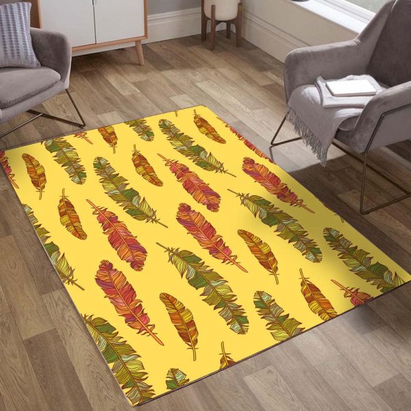 Orange Blatt Teppich – Bild 2