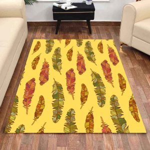 Orange Blatt Teppich