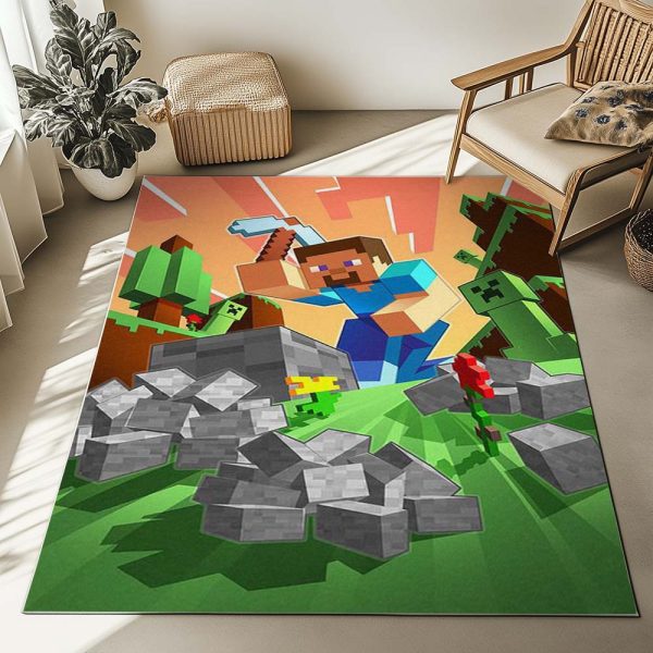 Herobrine Minecraft Charakter 1013 Teppich – Bild 2