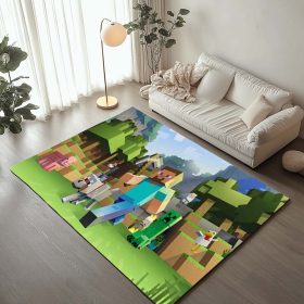 Minecraft Alle Charaktere Steve und Creeper Teppich