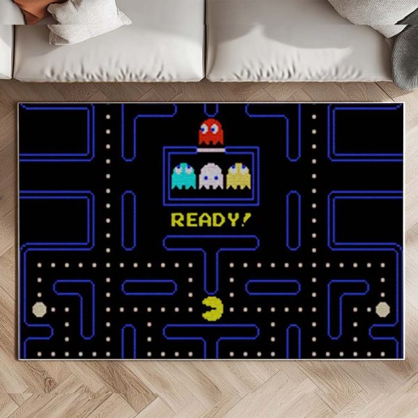 Pac-Man bereit Spiel mit Geistern Teppich – Bild 2