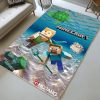 Unterwasser Minecraft Charaktere Teppich