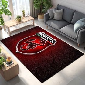 Abarth Red Background Teppich