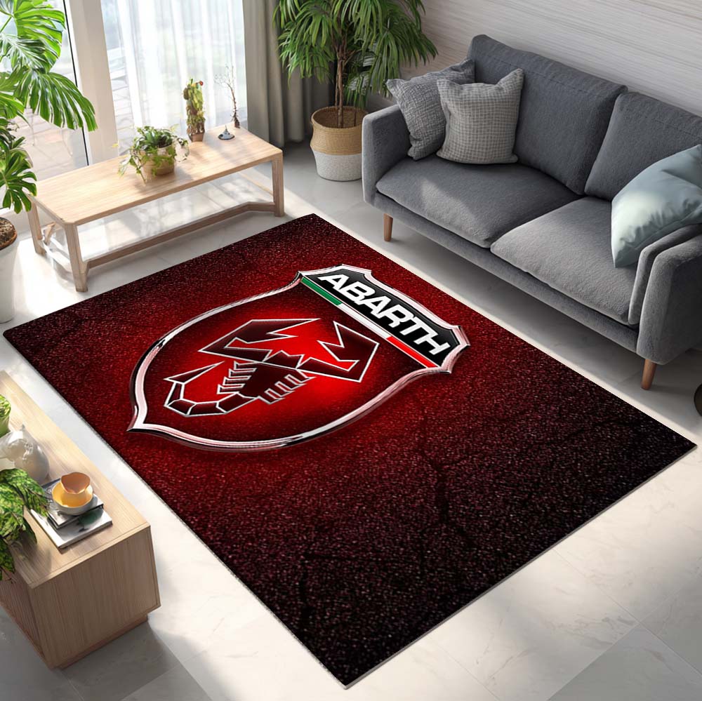 Abarth Red Background Teppich