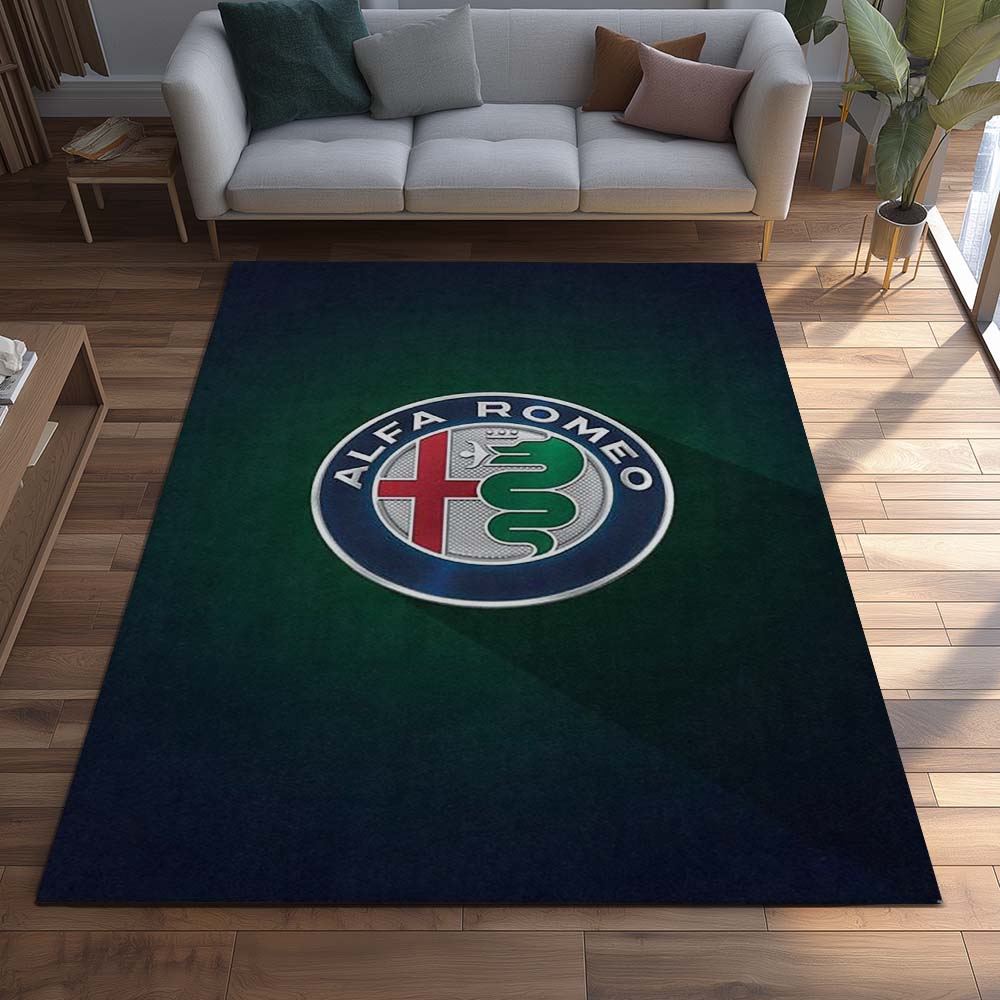 Alfa Romeo Green Background Style Teppich – Bild 2