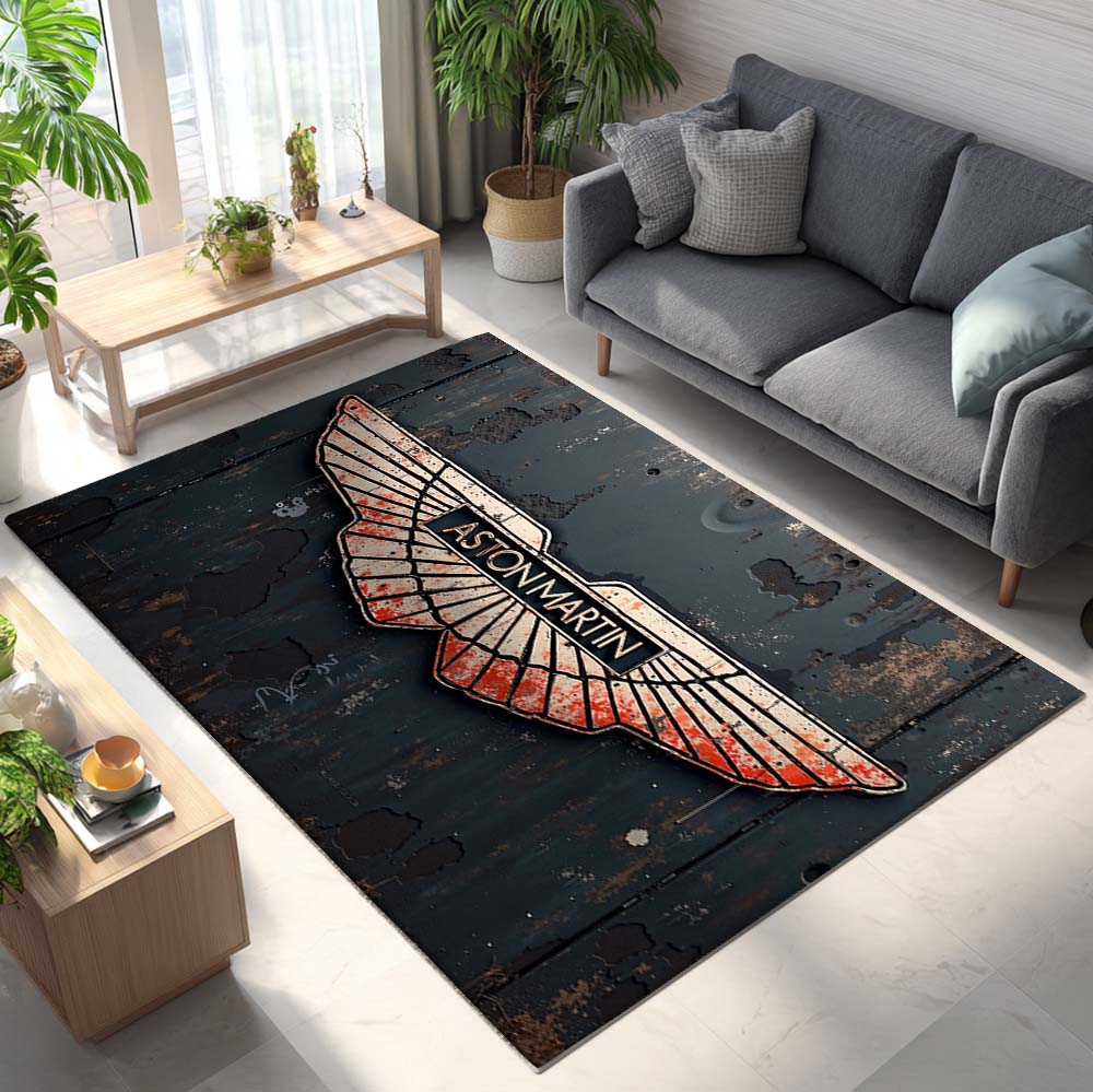 Aston Martin Graffiti On The Wall Teppich