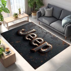 Jeep Metal Logo Teppich