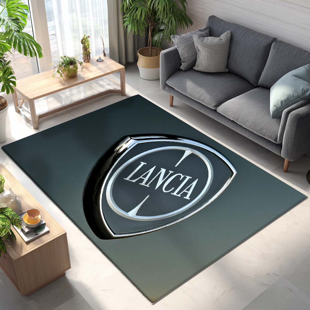 Lancia Car Silver Style Teppich