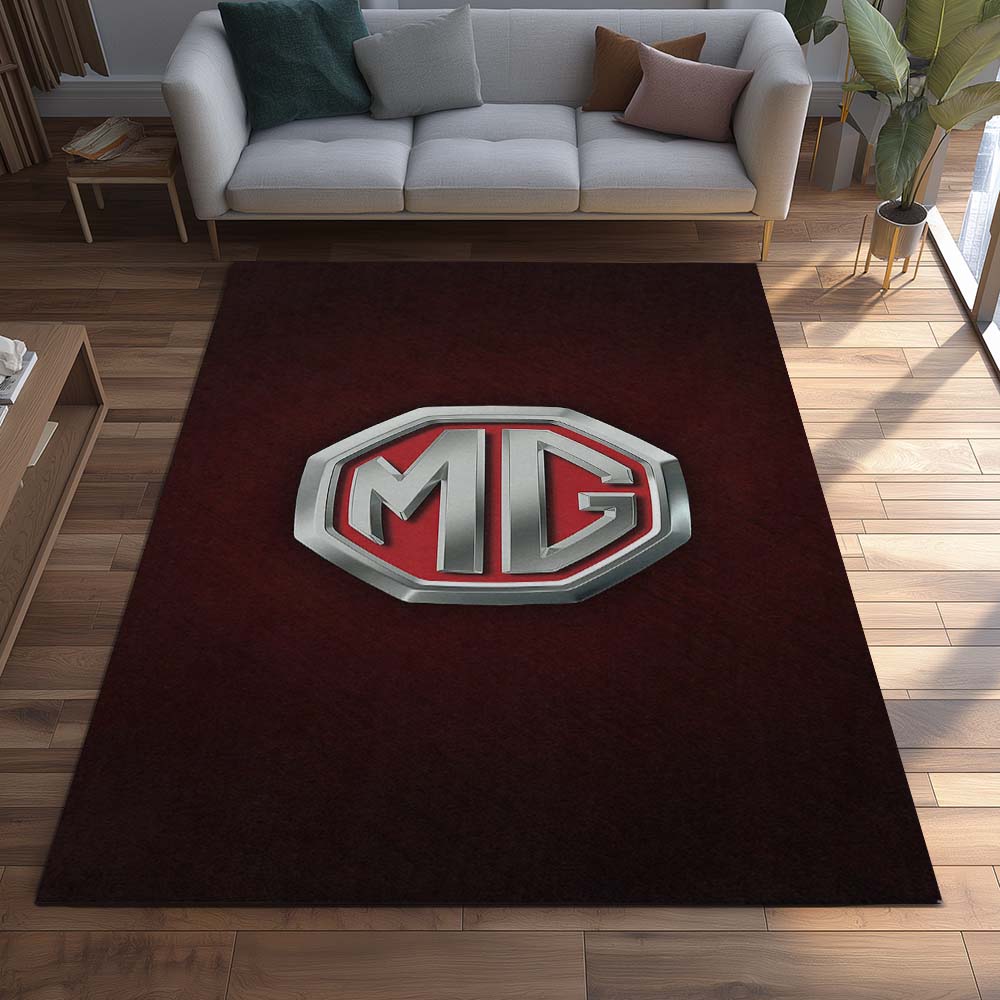 MG Dark Red Background Teppich – Bild 2