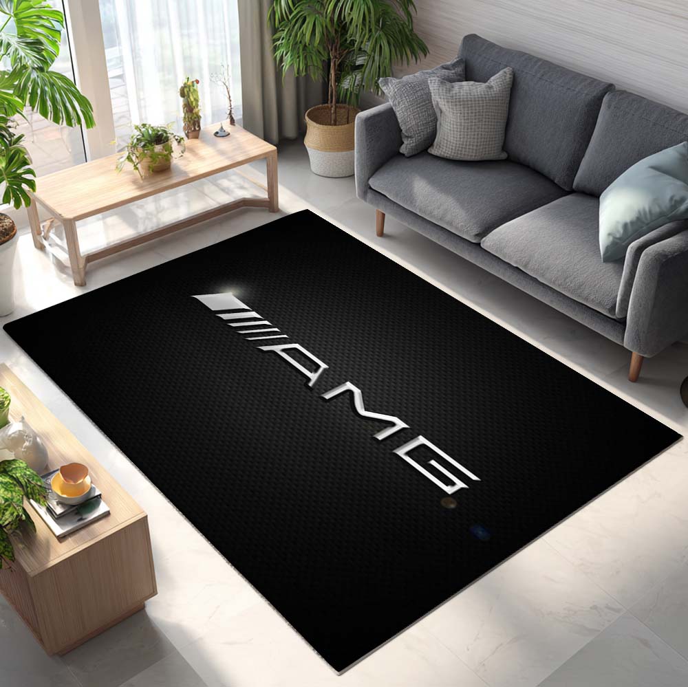 Mercedes-AMG Logo Silver Teppich
