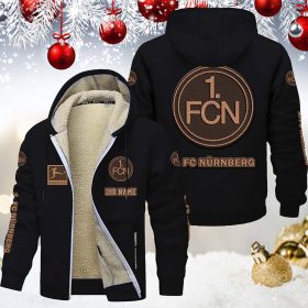 1. FC Nürnberg Gefütterte Kapuzenjacke – Für Herbst & Winter