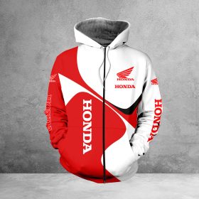 Honda Motorcycle Zip Hoodie
