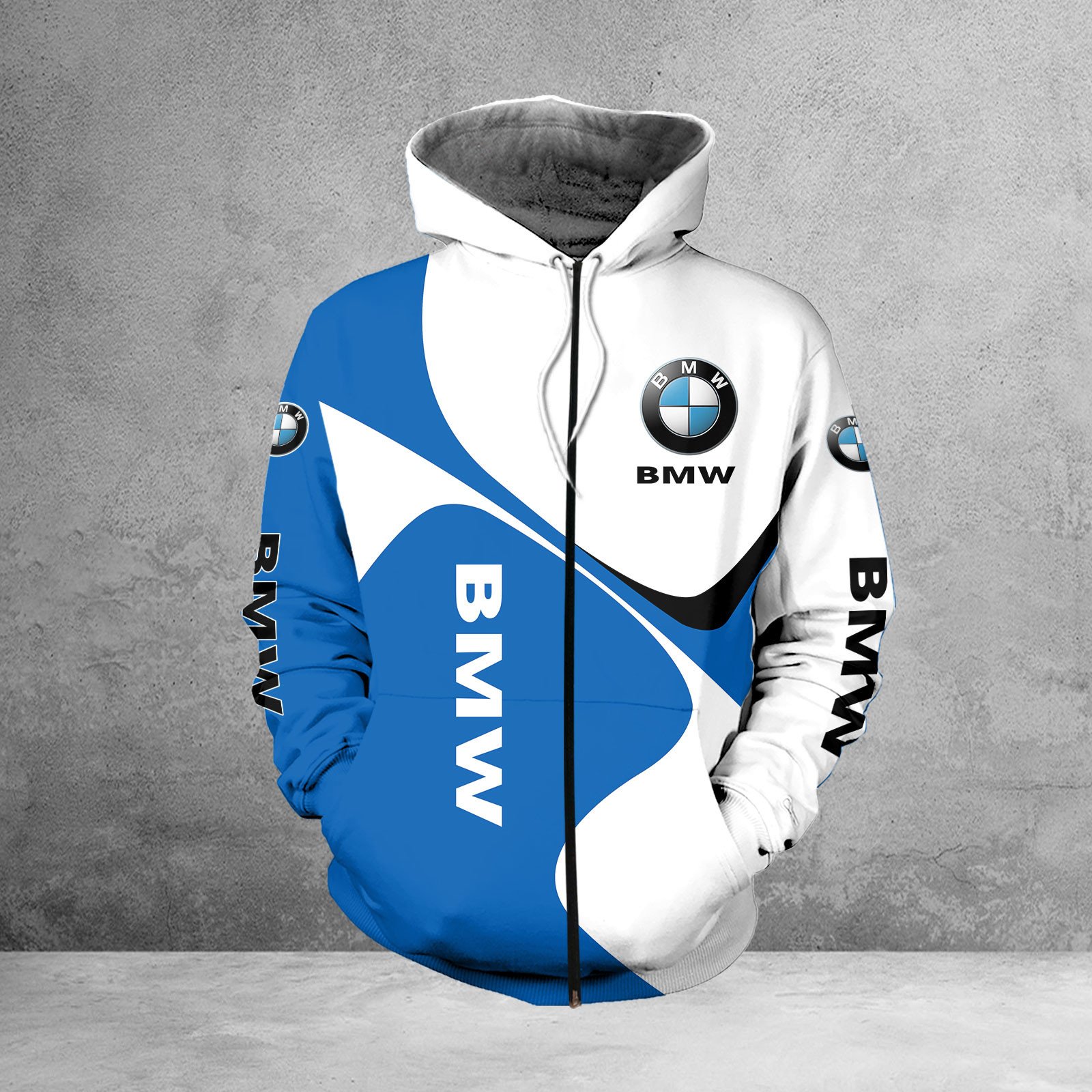 BMW Car Zip Hoodie