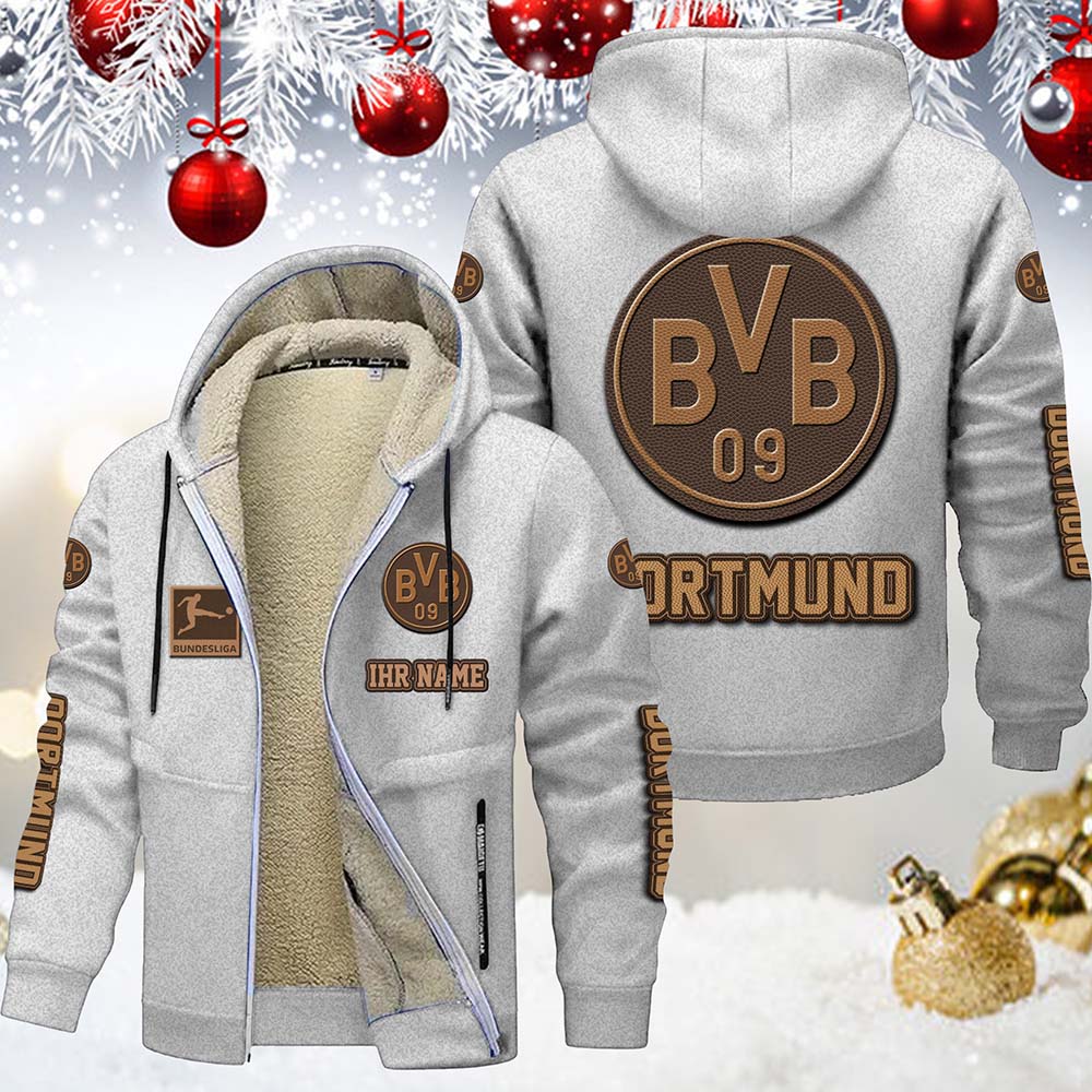 Borussia Dortmund Gefütterte Kapuzenjacke – Für Herbst & Winter – Bild 2