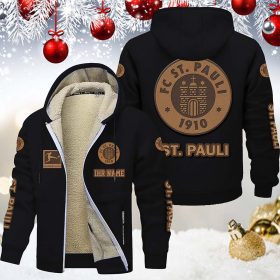 FC St. Pauli Gefütterte Kapuzenjacke – Für Herbst & Winter