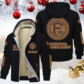 Fortuna Düsseldorf Gefütterte Kapuzenjacke – Für Herbst & Winter