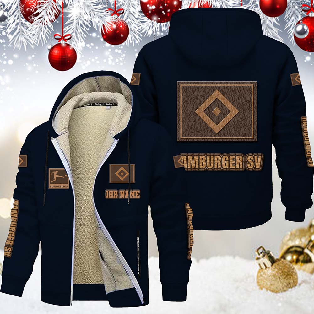 Hamburger SV HSV Gefütterte Kapuzenjacke – Für Herbst & Winter – Bild 7