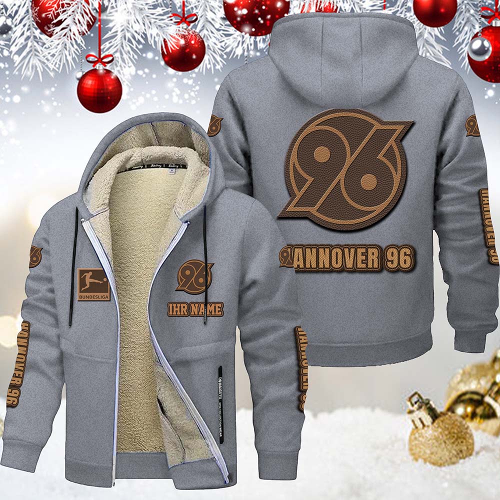 Hannover 96 Gefütterte Kapuzenjacke – Für Herbst & Winter – Bild 8