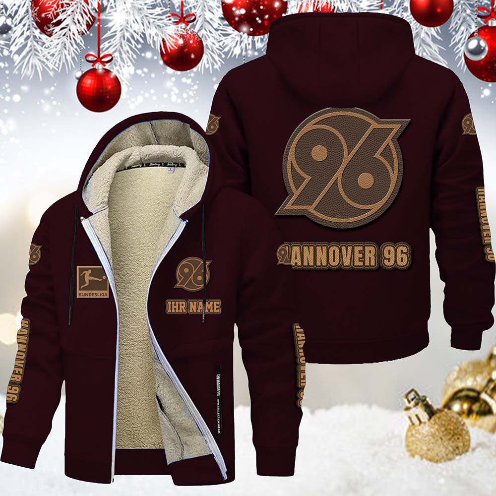 Hannover 96 Gefütterte Kapuzenjacke – Für Herbst & Winter – Bild 4