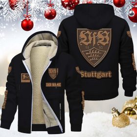 VfB Stuttgart Gefütterte Kapuzenjacke – Für Herbst & Winter