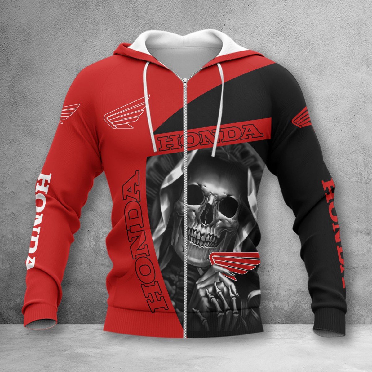 Honda Motorcycle Zip Hoodie