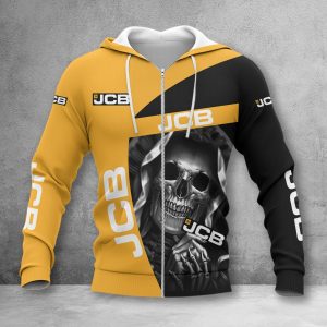 JCB Agricultural Tractors Zip Hoodie