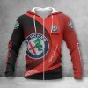 Alfa Romeo Red Zip Hoodie