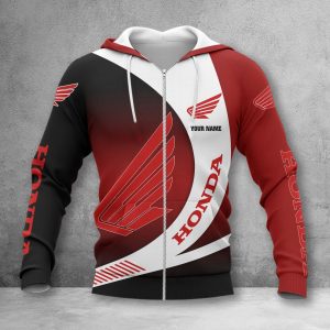 Honda Motorcycle Zip Hoodie