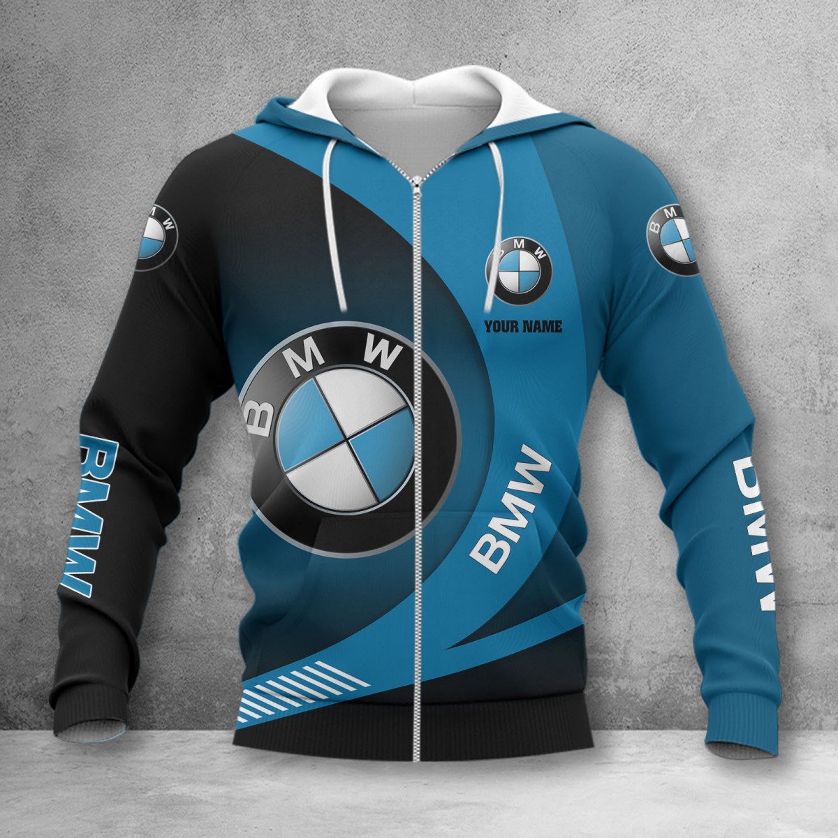 BMW Car Zip Hoodie