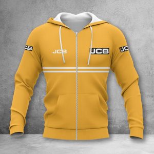 JCB Agricultural Tractors Zip Hoodie