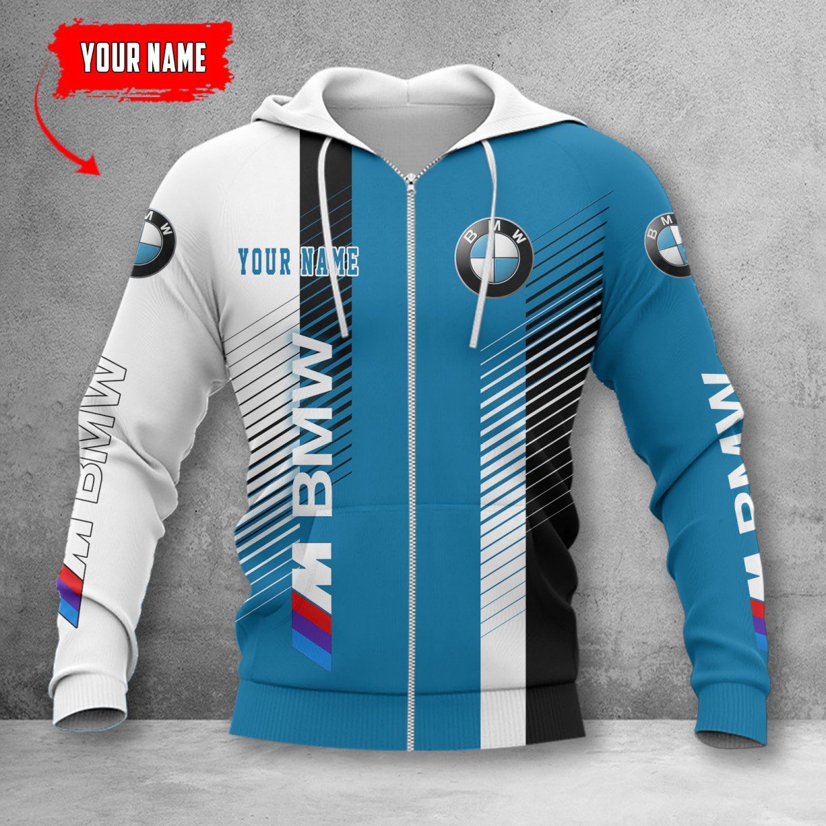 BMW M Car Zip Hoodie