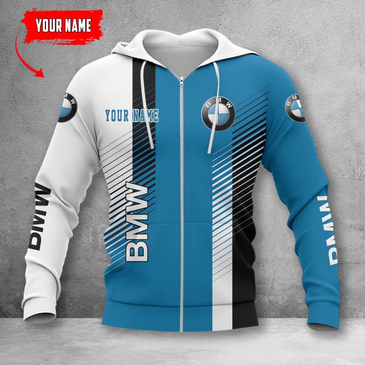 BMW Car Zip Hoodie