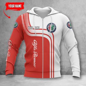 Alfa Romeo Red Zip Hoodie