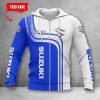Suzuki Blue Zip Hoodie
